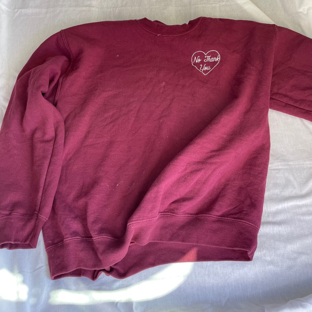 Maroon crew neck